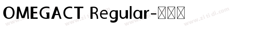 OMEGACT Regular字体转换